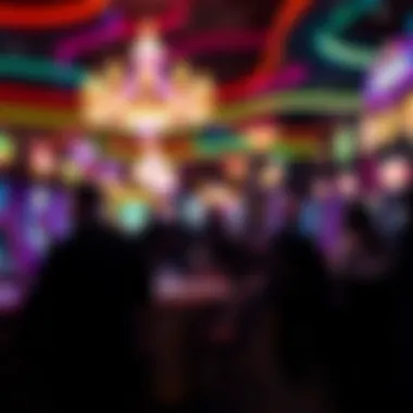 A vibrant casino scene showcasing slot gaming culture