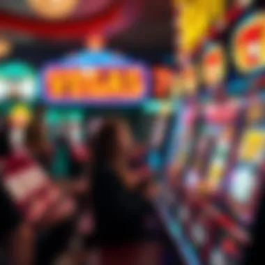 A mesmerizing display of Vegas 7 slots in action