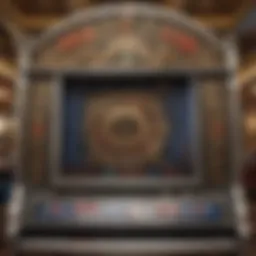 Intricate design of a video poker machine at Caesars Palace