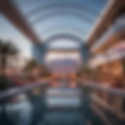 Stunning architectural design of Virgin Resort Las Vegas