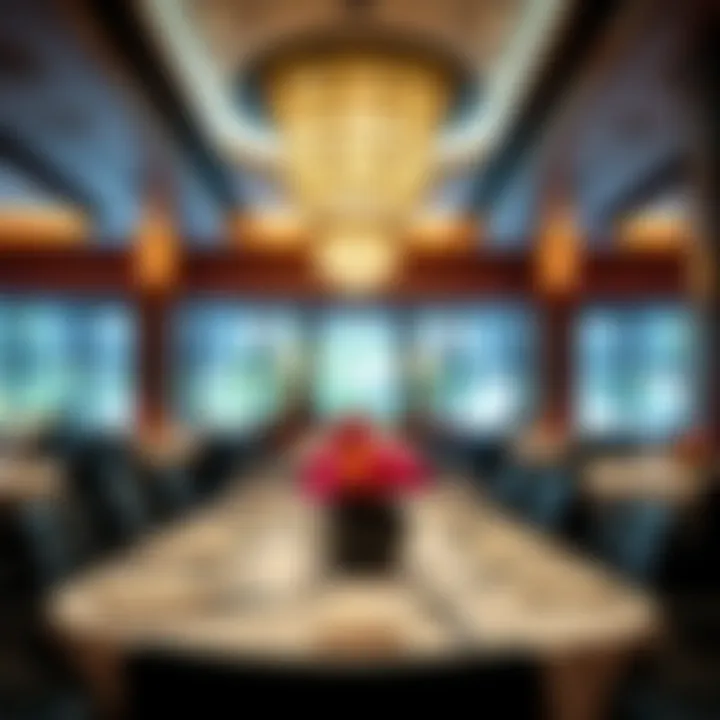 Luxurious dining area offering an elegant atmosphere