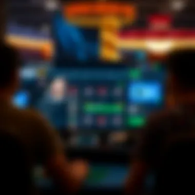 An illustration depicting the Fanduel platform interface