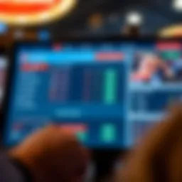Detailed view of the Fanduel betting platform interface