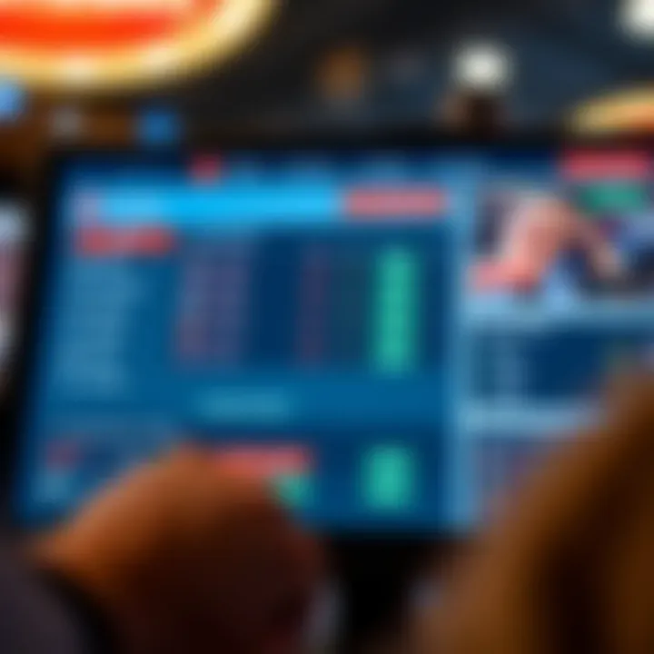 Fanduel Betting Platform Interface Detailed view of the Fanduel betting platform interface