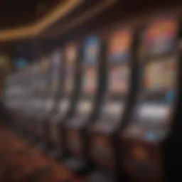 A vibrant display of various slot machines at Firekeepers Casino