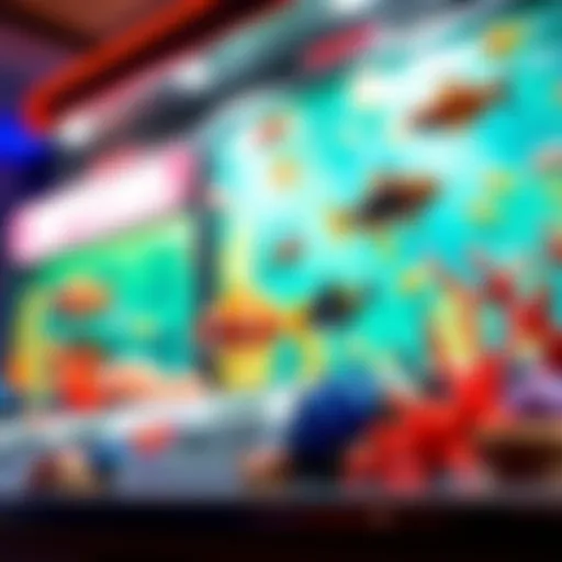 An immersive depiction of Fishing Slot 777's vibrant aquatic theme featuring colorful sea creatures.