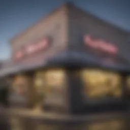 Exterior view of a Las Vegas pawn shop showcasing gold and silver items