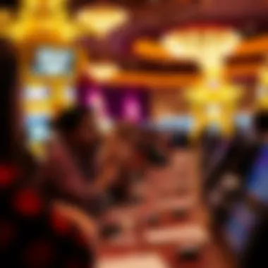 A vibrant celebration of player engagement at a casino
