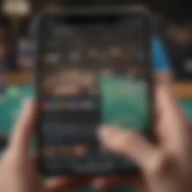 User-Friendly Sportsbook App User-friendly sportsbook app on a mobile device highlighting live wagering features