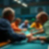 An intense jai alai match showcasing players in action.