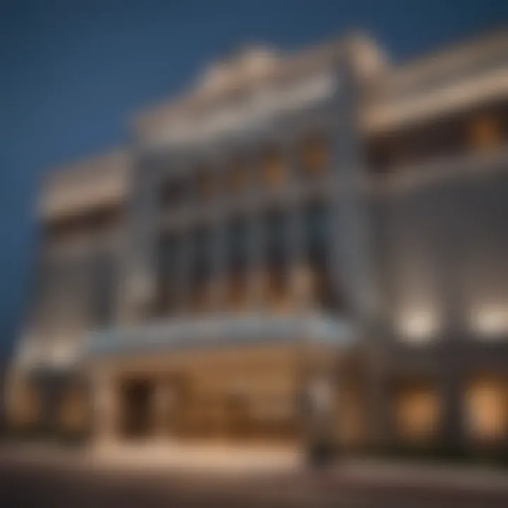 Exterior view of Kentucky Downs Casino showcasing its architectural beauty