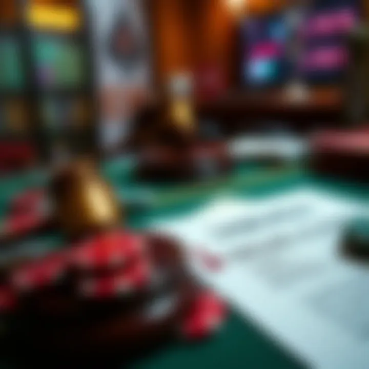 Legal documents representing online poker laws