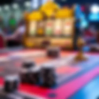 Decision-Making and Chance A strategy board with decision-making elements and chance factors