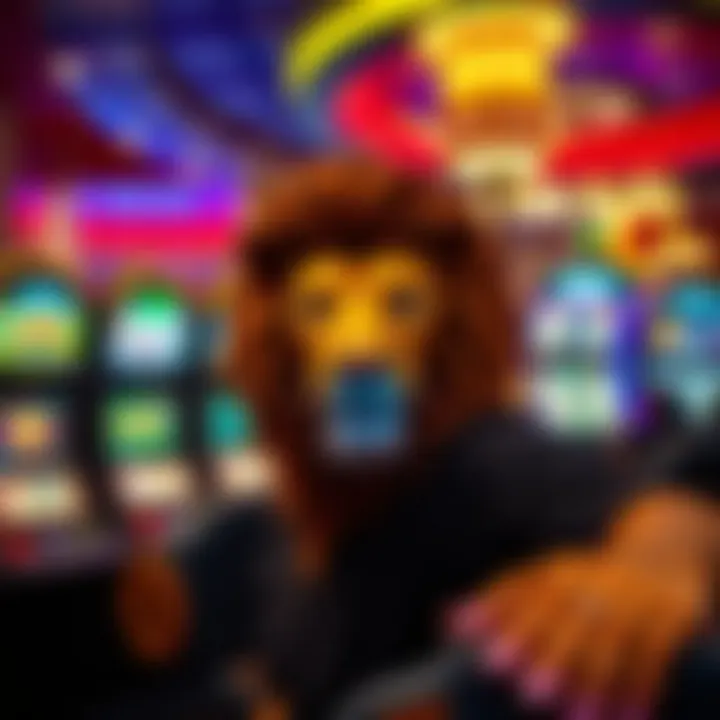Exploring the Games at Lion Slots A vibrant display of Lion Slots casino games interface.