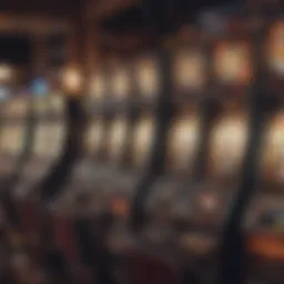 Artistic representation of local slot machines showcasing their design elements