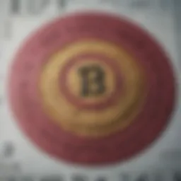 A close-up view of a lottery ticket showcasing unique numbers and symbols
