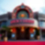 Exterior view of Lucky Derby Casino showcasing its grand entrance