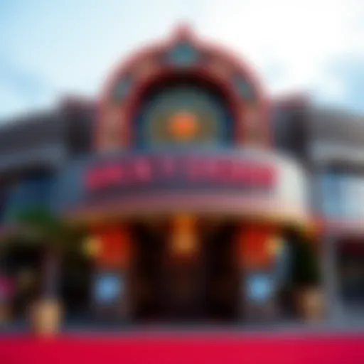 Exterior view of Lucky Derby Casino showcasing its grand entrance
