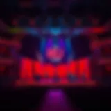 Vibrant stage setup of the MJ Show featuring stunning lights.