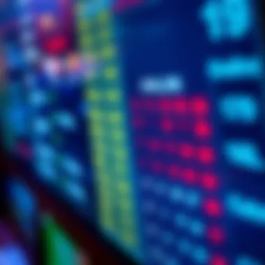 Close-up of sports betting odds displayed on a screen.