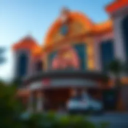Exterior view of Mona Casino showcasing its architectural design