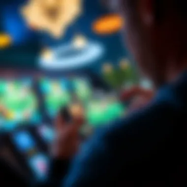 Mobile gaming experience showcased on a smartphone