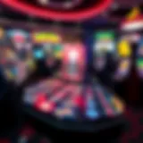 A vibrant display of online casino game icons