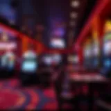 Interior view of Nitro Casino showcasing gaming tables