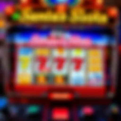 Gameplay Interface of Santa's Slots Colorful representation of Santa's Slots gameplay interface