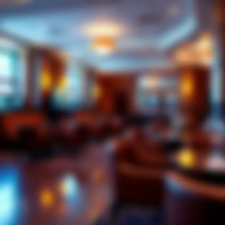 A cozy lounge area within the Southpoint Hotel, perfect for pre-game gatherings