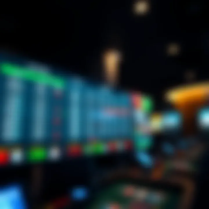 Technological Innovations in Betting A high-tech interface displaying live sports betting options