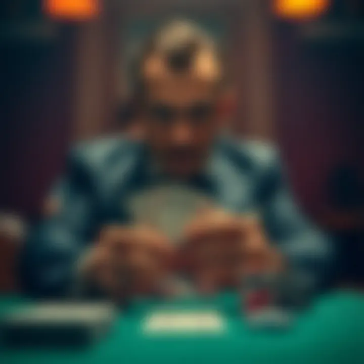 A magician performing an intricate card trick