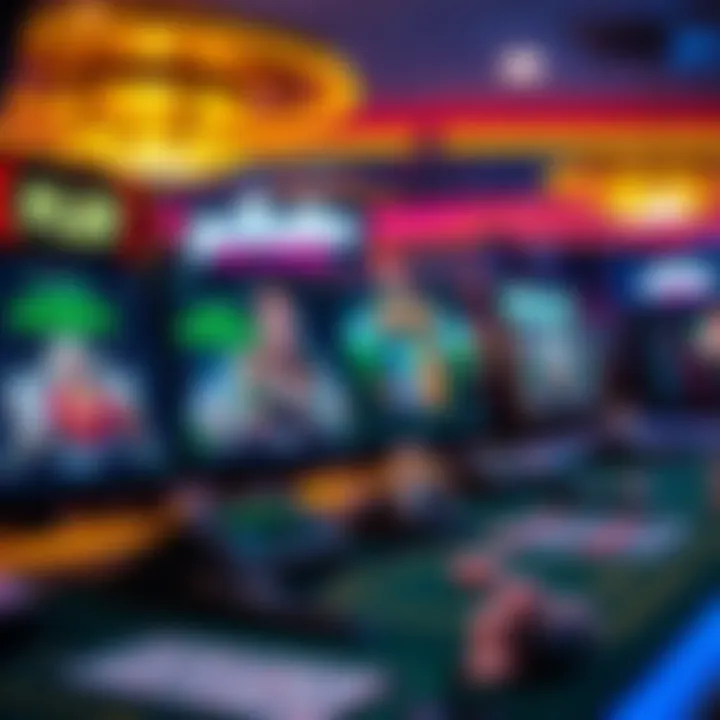 The Rise of Online Gaming Platforms A digital representation of online gambling platforms showcasing various games