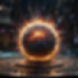 Cosmic explosion representing the Big Bang Theory