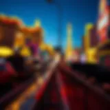 Iconic Las Vegas Strip illuminated at night