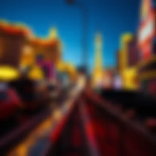 Iconic Las Vegas Strip illuminated at night