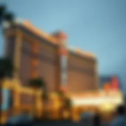 Exterior view of the Vegas World Hotel and Casino showcasing its iconic architecture