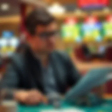 A thoughtful policymaker reviewing gambling age policies