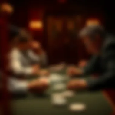 Players Engaged in a Spirited Game of Spades Players engaged in a spirited game of Spades