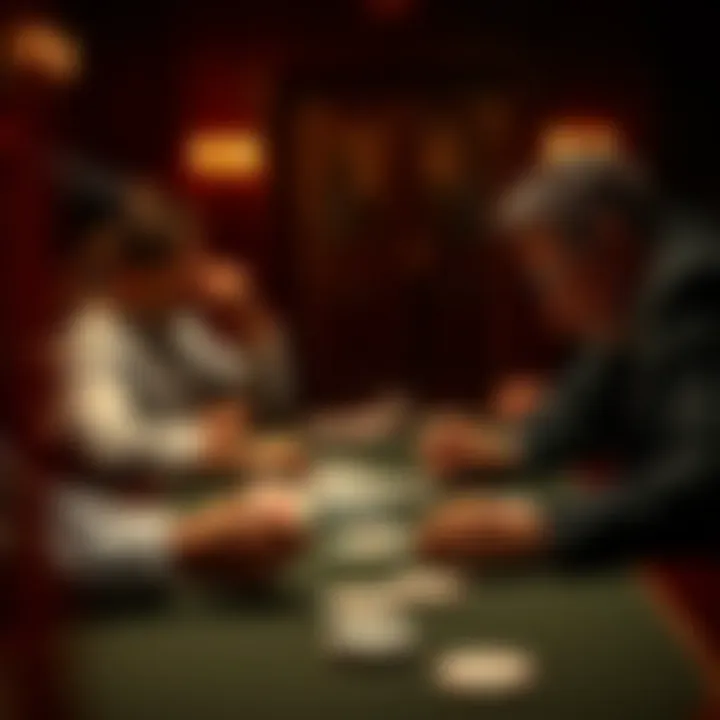 Players Engaged in a Spirited Game of Spades Players engaged in a spirited game of Spades