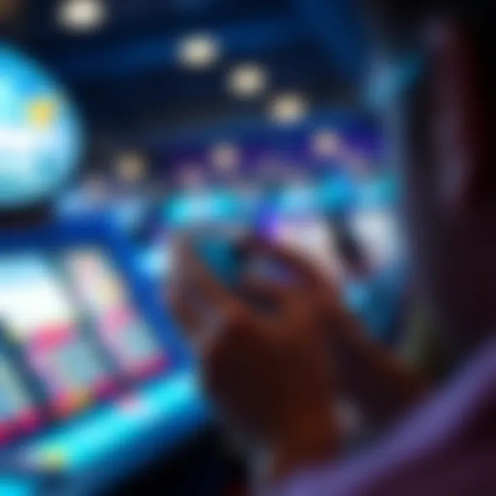 User engaging with Ocean Online Casino NJ App on a smartphone
