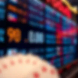 A close-up view of odds displayed on a digital board