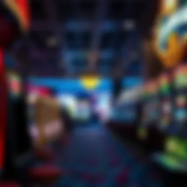 A vibrant gaming floor filled with various gambling options