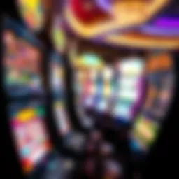 Vibrant slot machine display at Pechanga